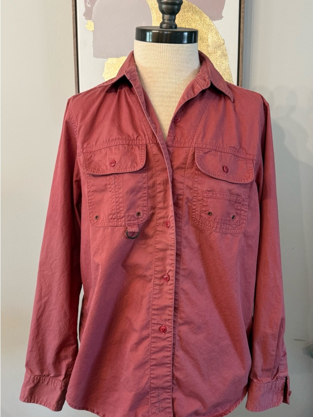 Ralph Lauren Dusty Rose Button-Down Utility Shirt